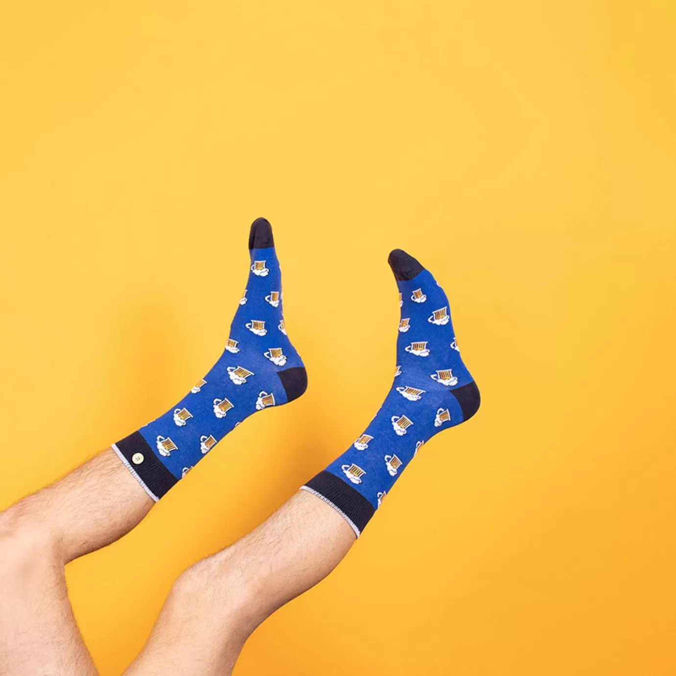Fashion Leopold & Zoe Blue Chaussettes 41/46