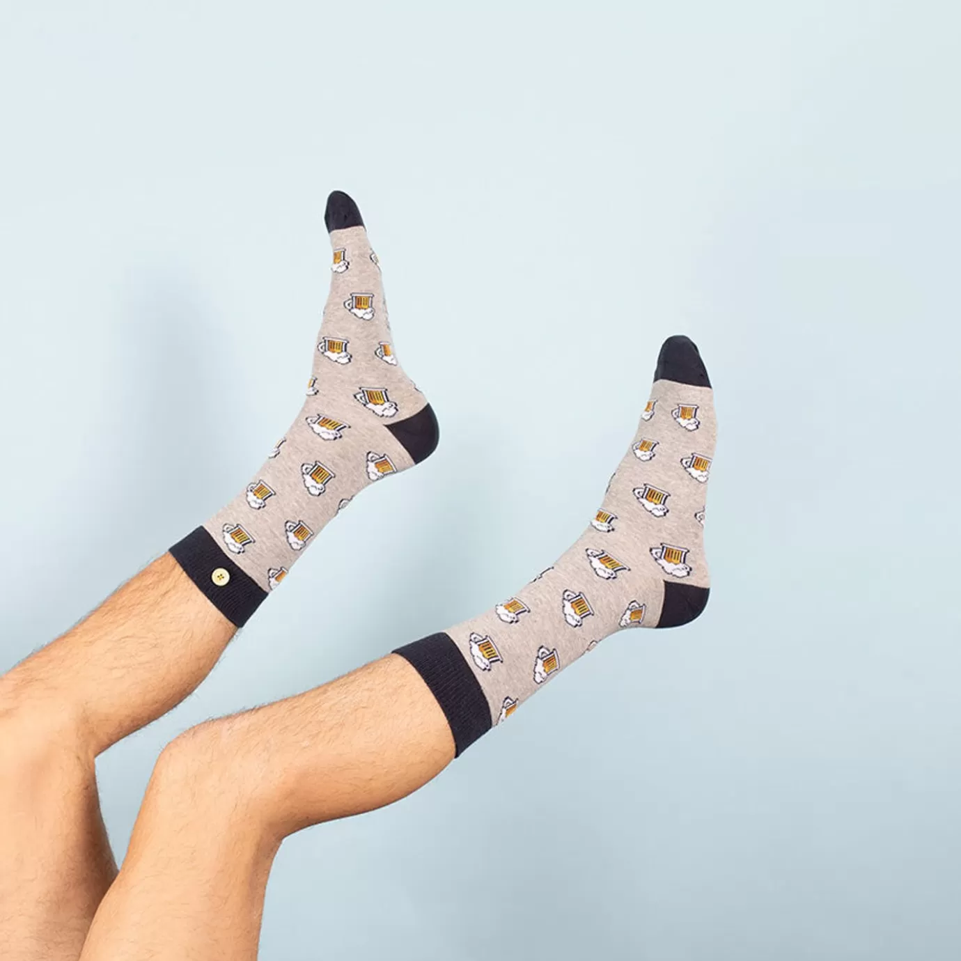 Flash Sale Leopold & Zoe Grey Chaussettes 41/46