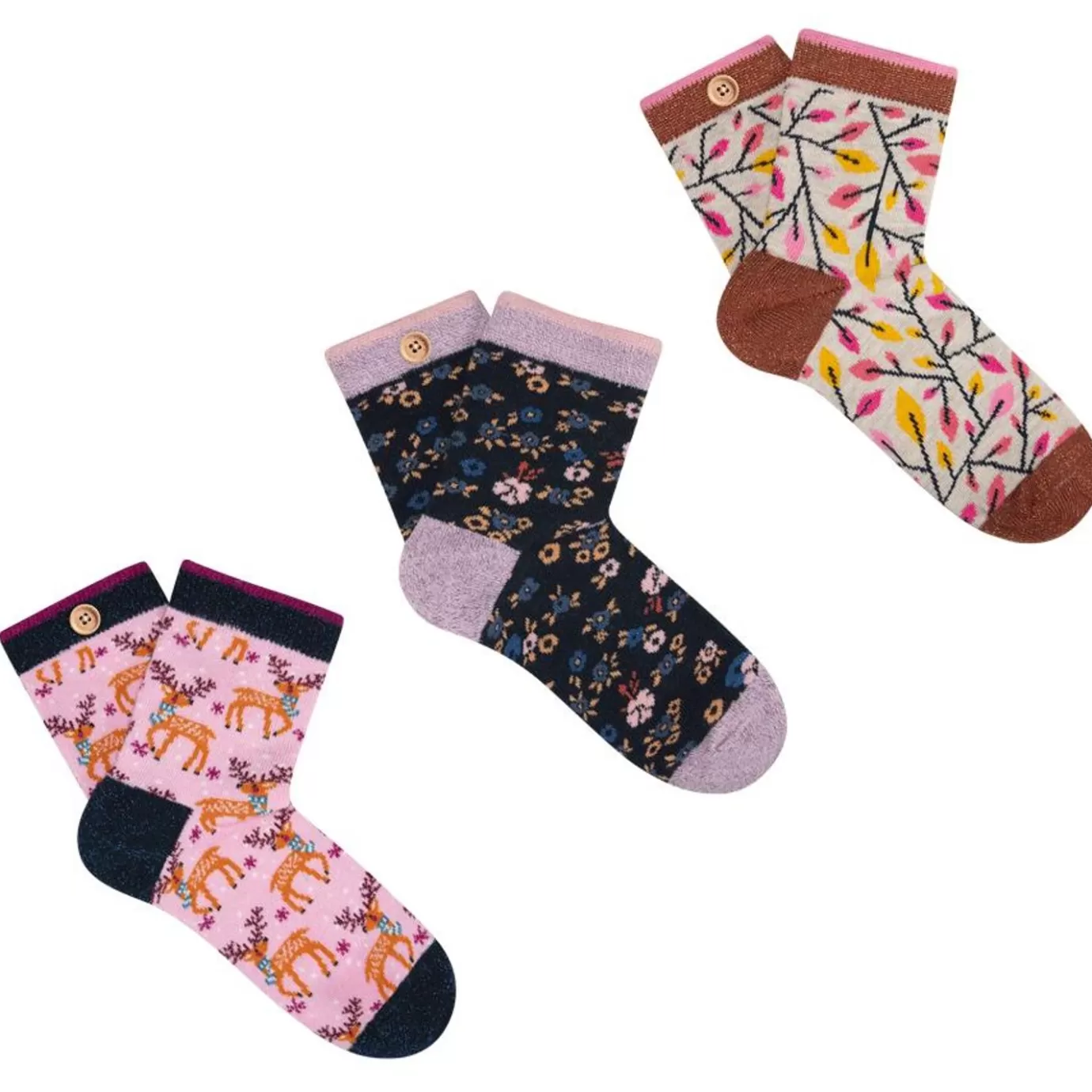 Sale Les Rennes Des Neiges ! Chaussettes 25/30 Et 31/35
