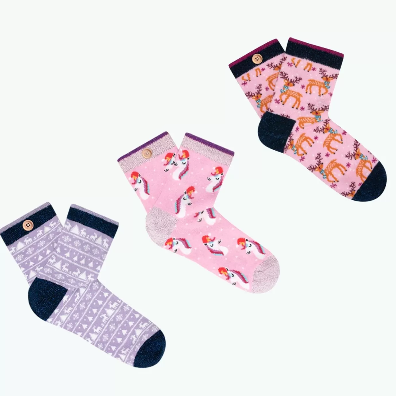 Sale We Wish You A Pink Christmas Chaussettes 25/30 Et 31/35